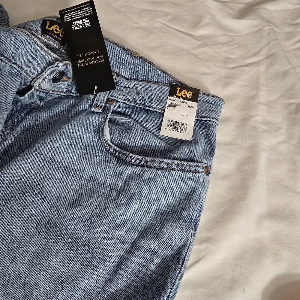 Lee regular bootcut jeans union fade sz 38x29 nwt - Picture 3 of 3